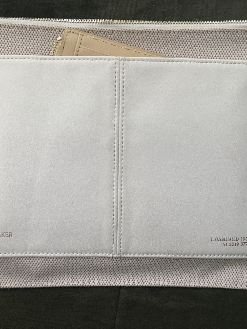 Ted Baker London White and Beige Wallet